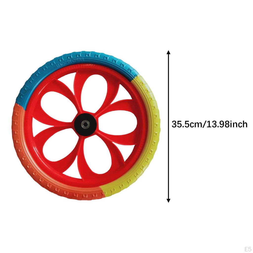 2 Pieces Balance Bike Replacement Wheel Solid Airless Tires Accessories Wheels