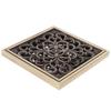 Copper Material Shower Drain Kit Square Shape Drain Strainer Floor Drain Grate  Shower Room