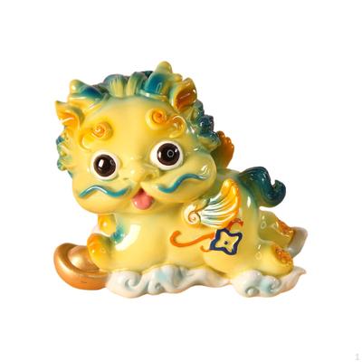 Car Dashboard Decoration Pixiu Statue Art Figurine Resin Sculpture for Dining Room
