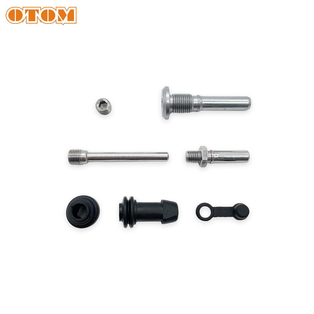 OTOM Motorcycle Brake Caliper Repair Parts With Nissin Caliper Guide Pin Spring Insulation Pads For HONDA CR125 CRF150 CRF250 CR