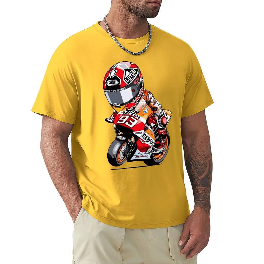 Marc Signature 93 Vtipné MOTO Tričko Harajuku Tričko s krátkým rukávem 100% Bavlna Grafické Tričko Topy