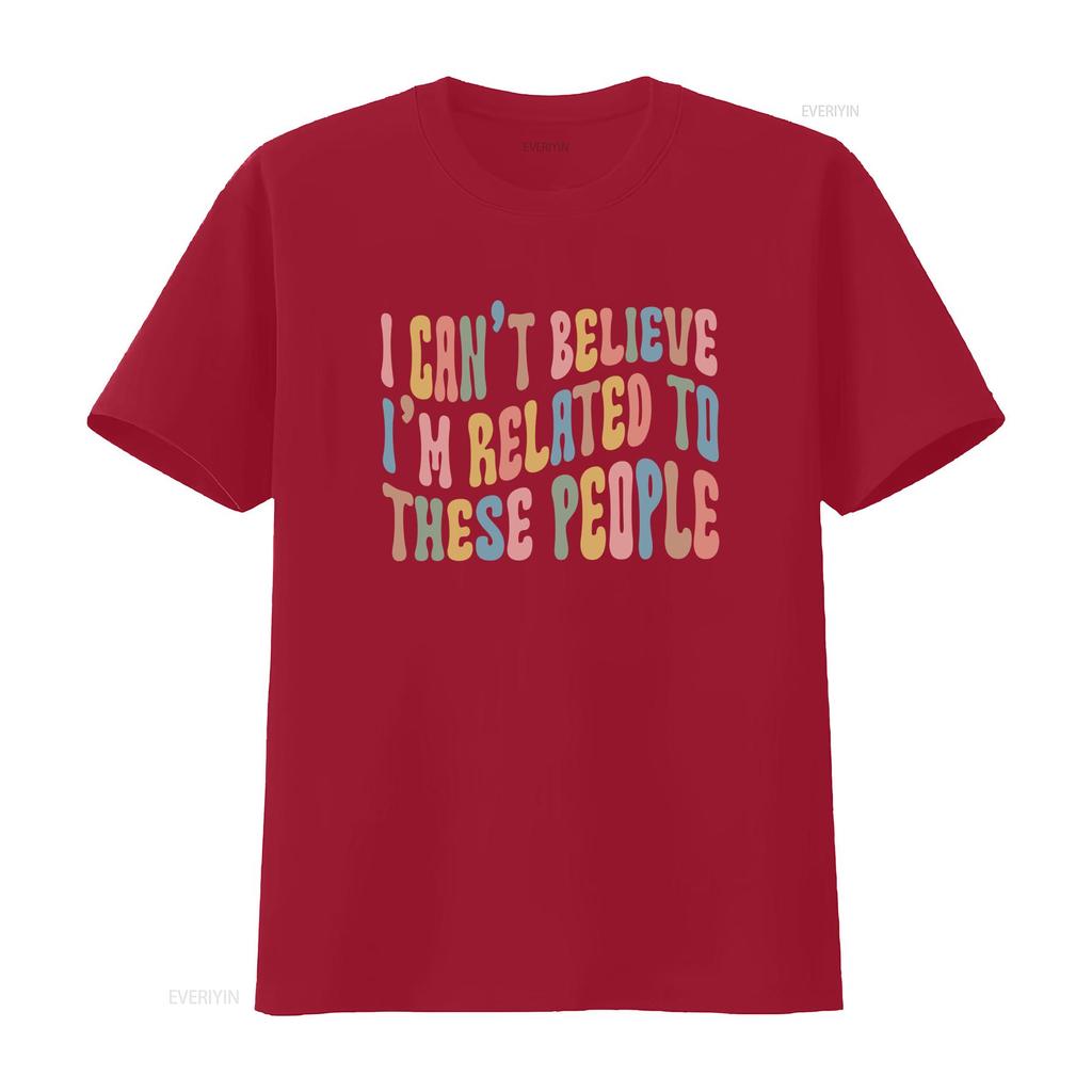 Retro Groovy Funny Sarcastic Family Quote Colorful Print Casual T Shirt vintage Washed graphic Stretched designer clothes
