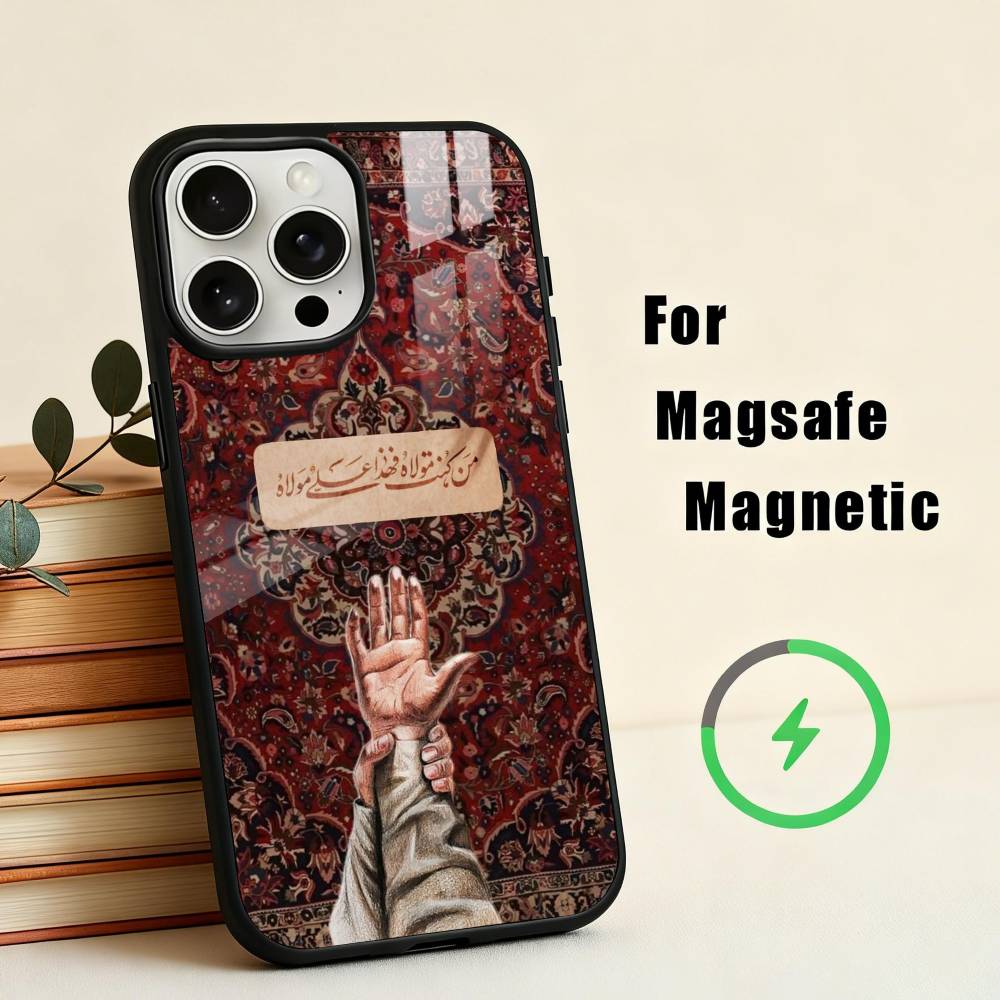 I-Imam Hussain S-Shia Ali-I  Phone Case For iPhone17,16,15,14,13,12,11 Plus,For Magnetic Wireless Charge Cover