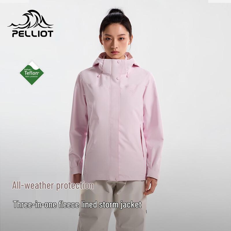 PELLIOT Women's Outdoor 3-in-1 Waterproof Fleece Jacket