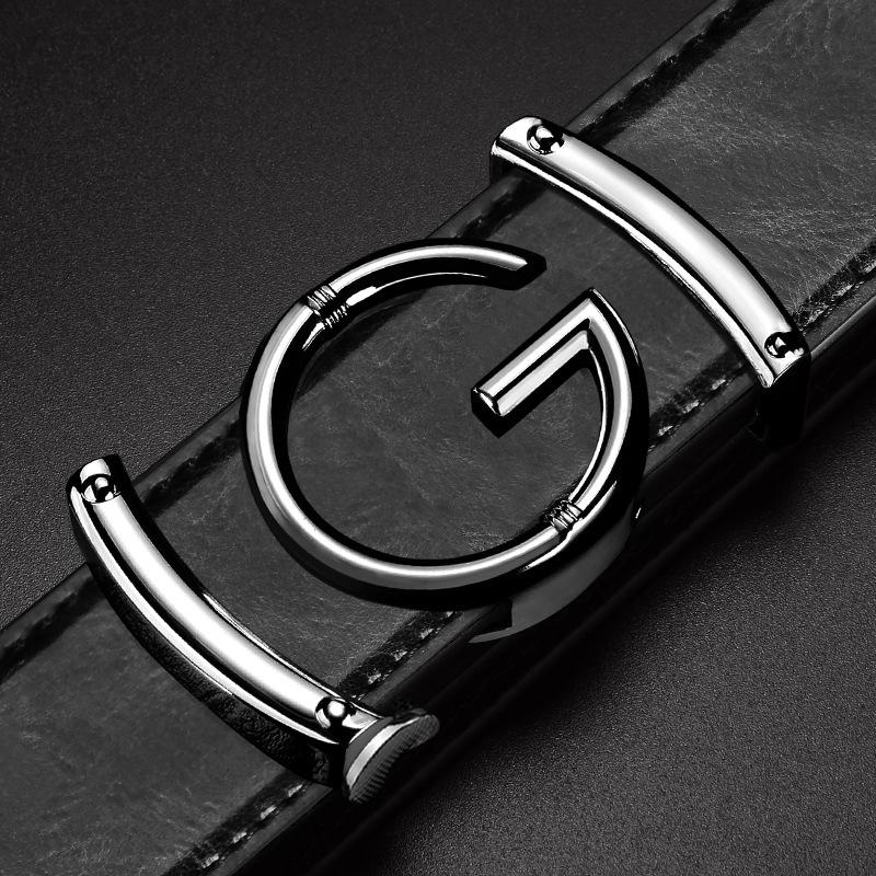 Men's Belt Automatic Buckle Belt Business Middle Aged and Young Trousers Belt Men