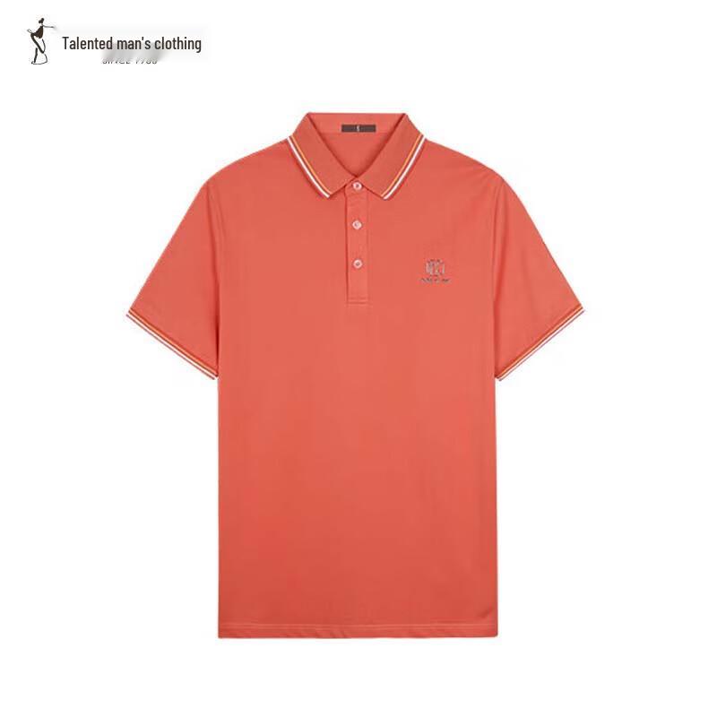 

TRIES Men s Color-Block Lapel Short Sleeve Polo Shirt 48