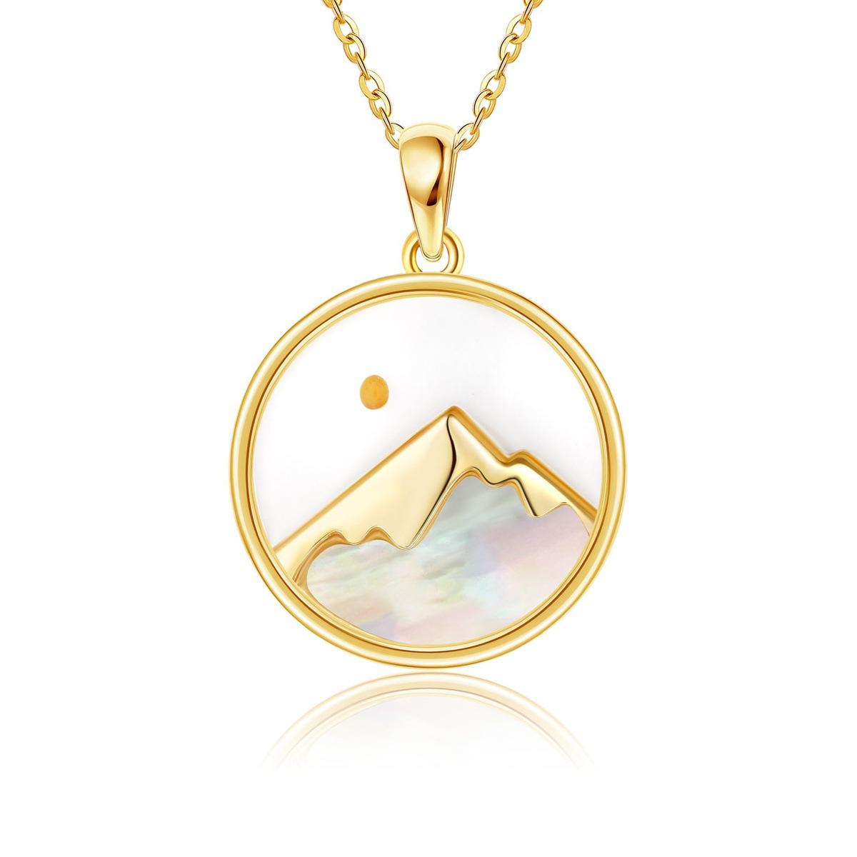 Stainless Steel Mustard Seed Faith-moving Mountain Woman Necklace золотой