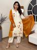 Γυναικεία σχεδιάστρια Kurta Παντελόνι Dupatta Set Indian Bollywood Top Tunic Φόρεμα Kurti Salwar