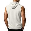 Men's Sleeveless Hoodie Casual Sportswear Muscle Fit Wide Shoulder Drawstring Hooded Pocket Tank Top