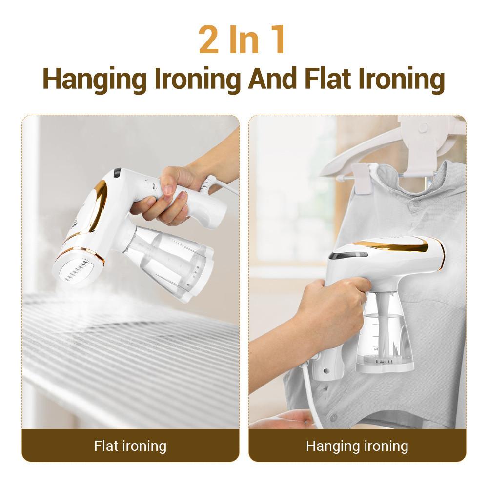 1600W 2 In 1 Travel Portable Garment Ironing Machine Hanging Ironing And Flat Ironing Steamer Handheld Foldable Steam Iron