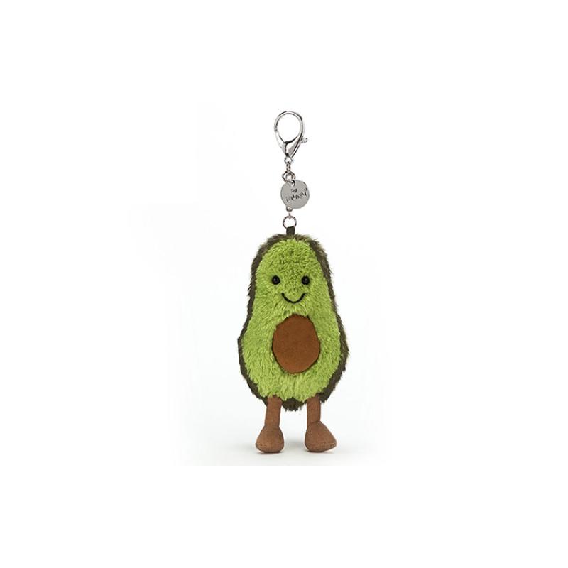 

JELLYCAT Gourmet Collection Fruit Happy Avocado Amuseable Avocado Bag Charm Keychain Green Doll Plush Figure 16cm Height 16cm зелёный