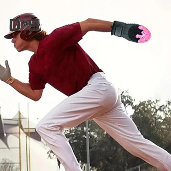 Baseball-Schiebehandschuh für die linke und rechte Hand, verstellbarer Kompressionsgurt für das Handgelenk, vollständiger Daumenschutz, Baseball-Schiebehandschuh, Sportschutz