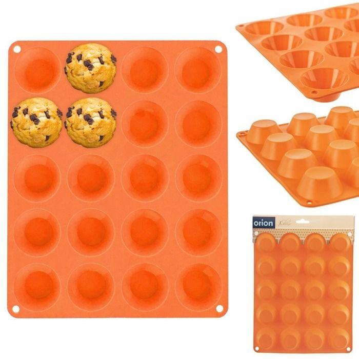 Moule à muffins - ORION - SILLINIE - Silicone - 20 mini-muffins - Antiadhésif
