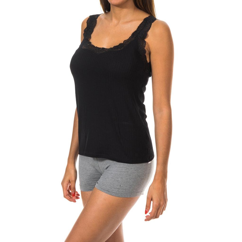 Women's Lace Wide Strap T-Shirt