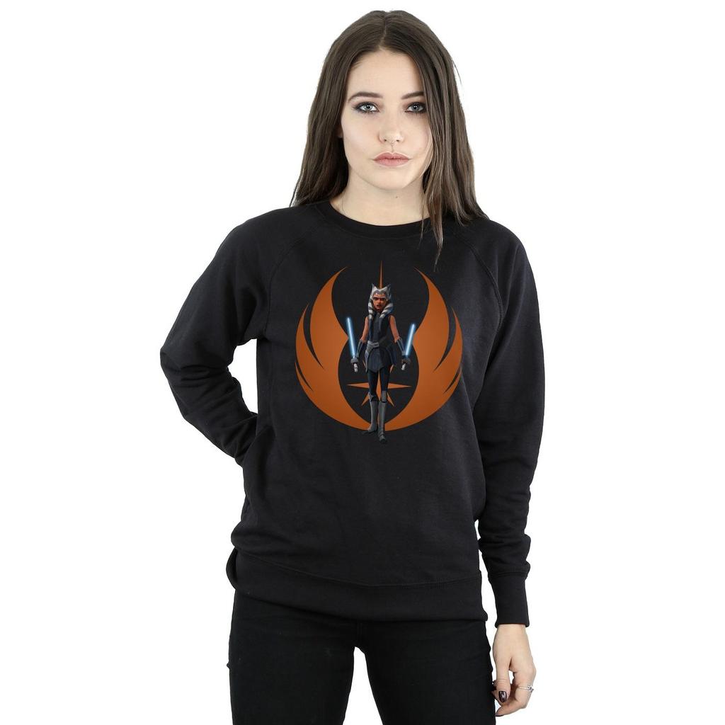 Star Wars Womens/Ladies Clone Wars Ahsoka Rebel Pose Sweatshirt