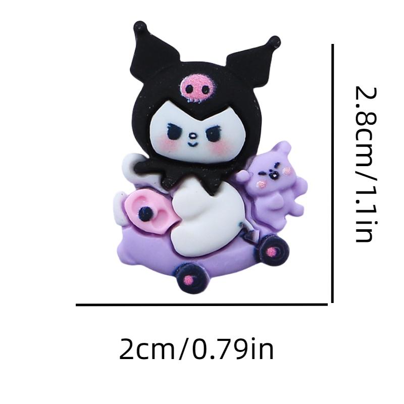 

Cartoon Dog Car Tree Resin Accessories Cream Jelly Diy Phone Case Hairpin Water Cup Stationery Patch Material Characters) Kuromi