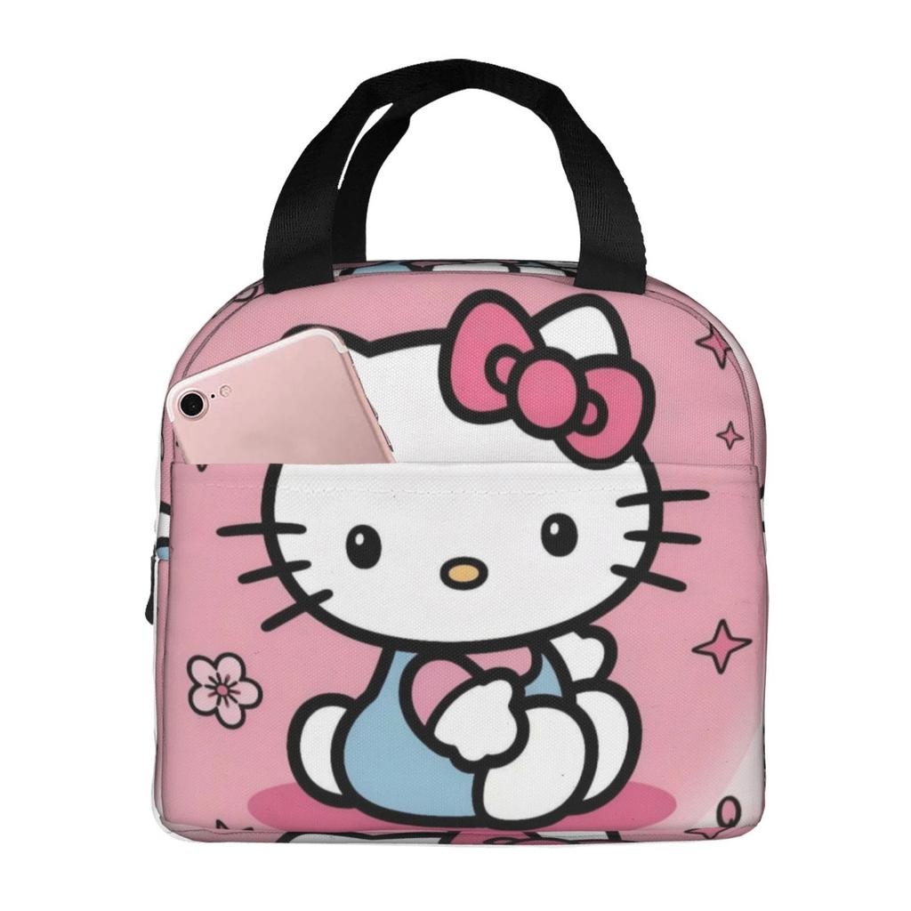Cartoon Animation Picnic Bag, Primary And Secondary School Students Lunch Bag, Convenient And Large-Capacity Thermal Insulation Bag