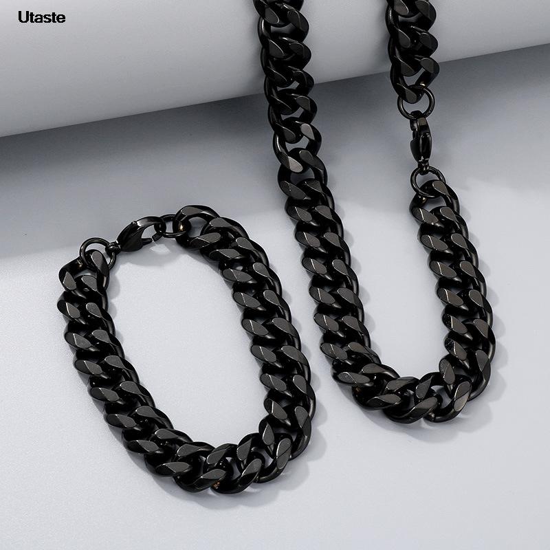 

Cuban Chain Necklace for Men Women,Basic Punk Stainless Steel Curb Link Chain Chokers,Vintage Gold Color Solid Metal Collar 3mm Width&18inch 45cm Long медный