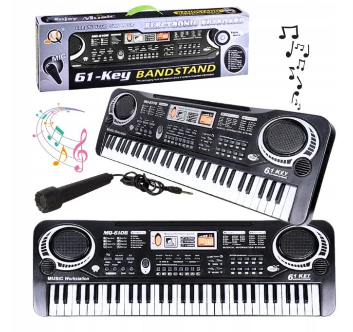 Keyboard for children, electric piano for children, microphone, 61 keys
