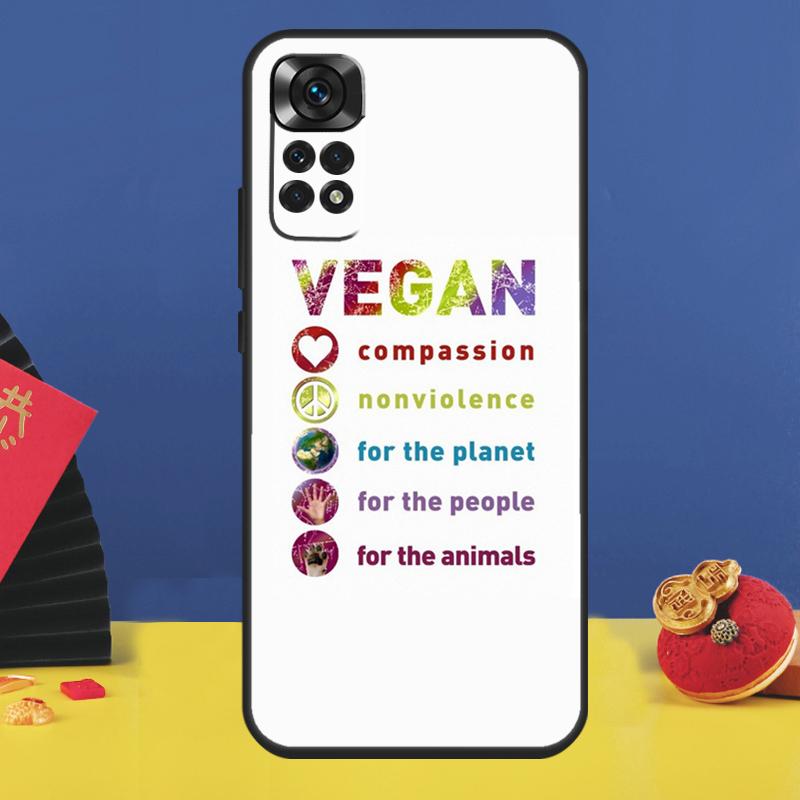 

Love Vegan Animal Phone Case For Xiaomi Redmi Note 15 Pro Plus 13 12 11 9 10 14 Pro 10C 12C 13C 14C 15C Cover Redmi 10C