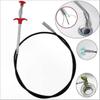 63 Inch Flexible Grabber Pickup Tool, Retractable Claw Stick for Hair & Debris Removal, Drain Snake Cable Aid