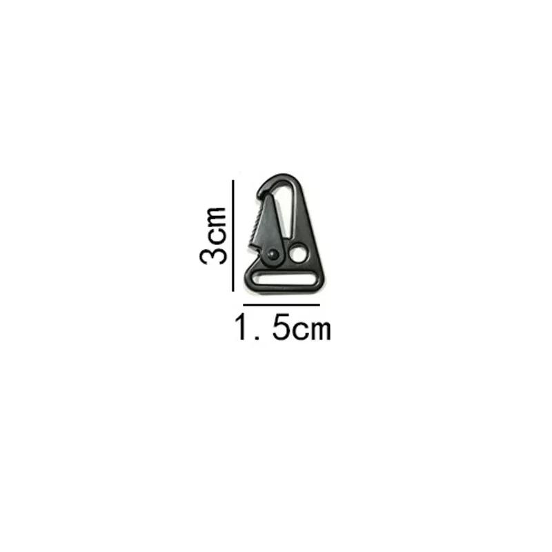 Hawkbill Carabiner Buckle Nylon Webbing Belt Key Chain Bag Hook Multi-functional Buckles Outdoor Tactical Mountaineering Tools 1pc