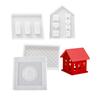 Home House Candle Holder Silicone Mold DIYs Cement Gypsum Clay Candlestick Resin Ornaments Molds Desk Decorations