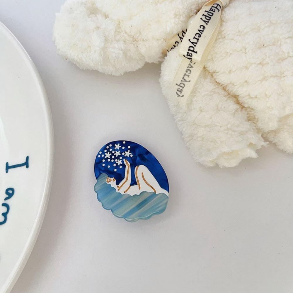 Ocean Mermaid Hair Claw Clips Funny Women Accessories Cute Acetate Shark Hairpin Jewelry Gift