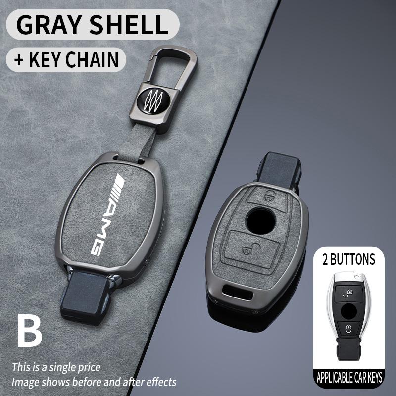 Car Key Case Cover Shell for Mercedes Benz AMG W204 W463 W176 W251 W205 A200 A260 A C R G Class GLA CLA GLK GLC CLS Keychain
