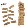 Wood Tower Drink Game 54Pcs/Set Tumbling Block Drinking Wooden Multiplayer Adults Interactive Portable Building Brick Stacking Night Party Essentials