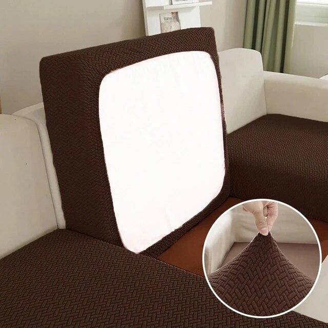 Jacquard Sofa Seat Cushion Cover for Living Room Pet Kids Furniture Protector T-shaped Sofa Cover Elasticity Armchair Seat Cover