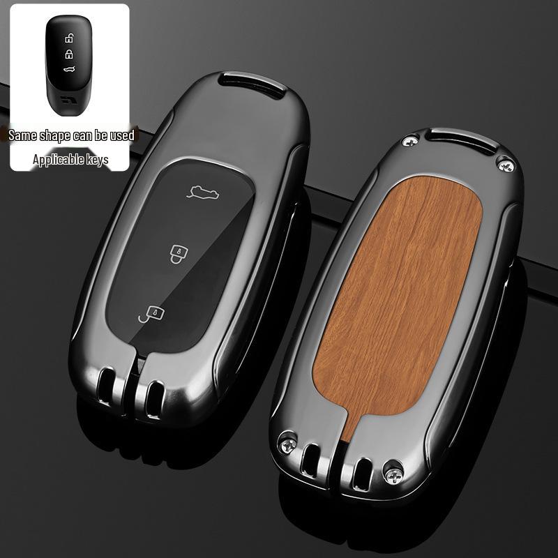 L9/L8/L7MAX Schlüsselhülle: Premium Metallschale, Ein-Schnallen-Schutz für Herren-Autoschlüssel