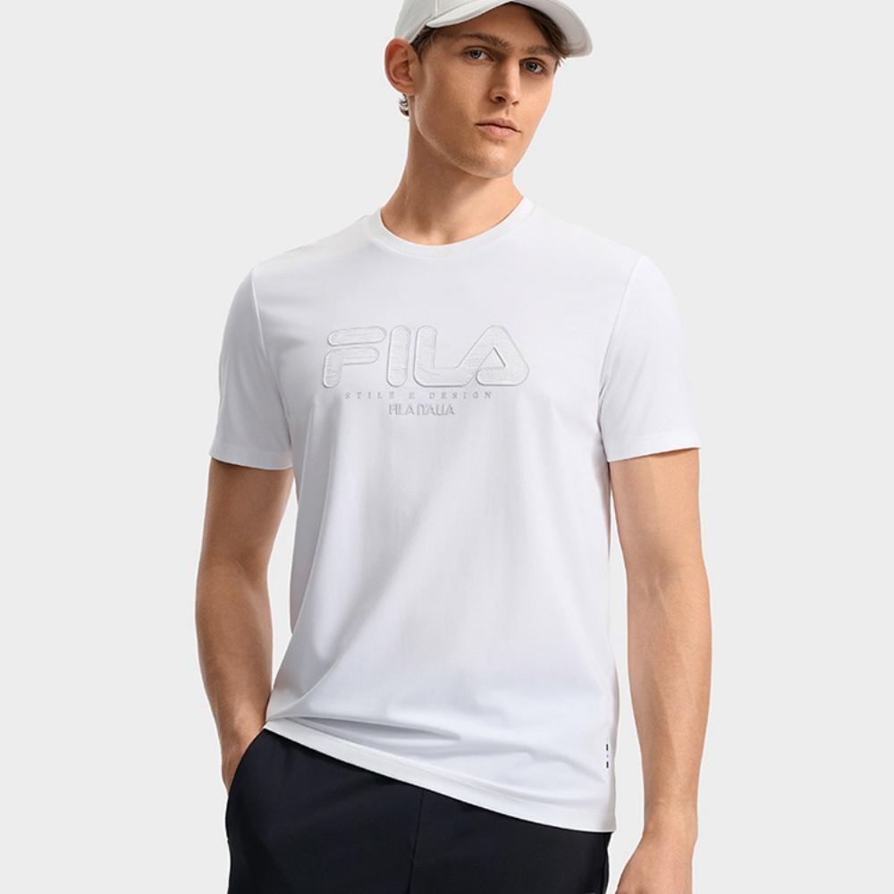 New FILA WHITE T Shirt Men's Standard White F11M533101FWT