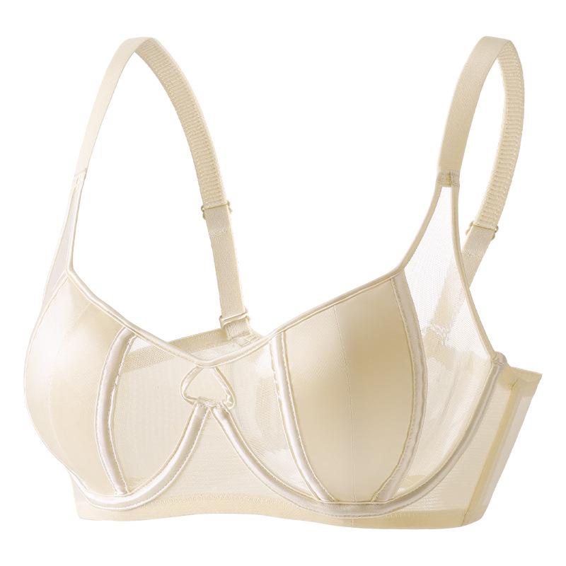 

Нижнее белье Женский ультратонкий бюстгальтер французского стиля с собранными ушками кролика Сексуальный бюстгальтер 42/95B бежевый