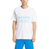 adidas Originals Logo Grafikdruck Rundhals Raglan Kurzarm T-Shirt Herren Oberteile Weiß IR9634