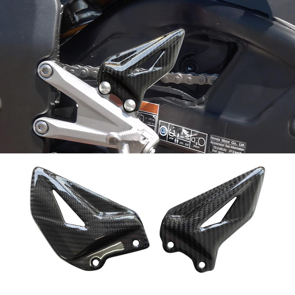 For Honda CBR1000RR-R 2020-2024 Motorcycle Fairing Accessories Foot Pedal Heel Protection Carbon Fiber