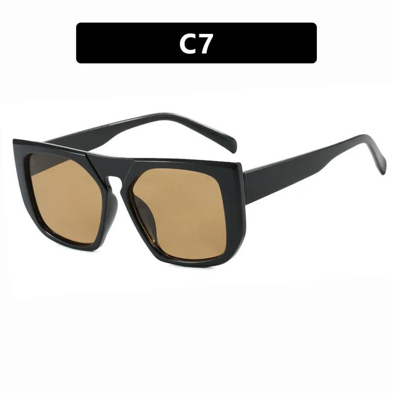 New Fashion Sunglasses Women with Square Large Frame Trendy Outdoor Sun Glasses Men Luxury Brand Design Eyewear Uv400 Eyeglass