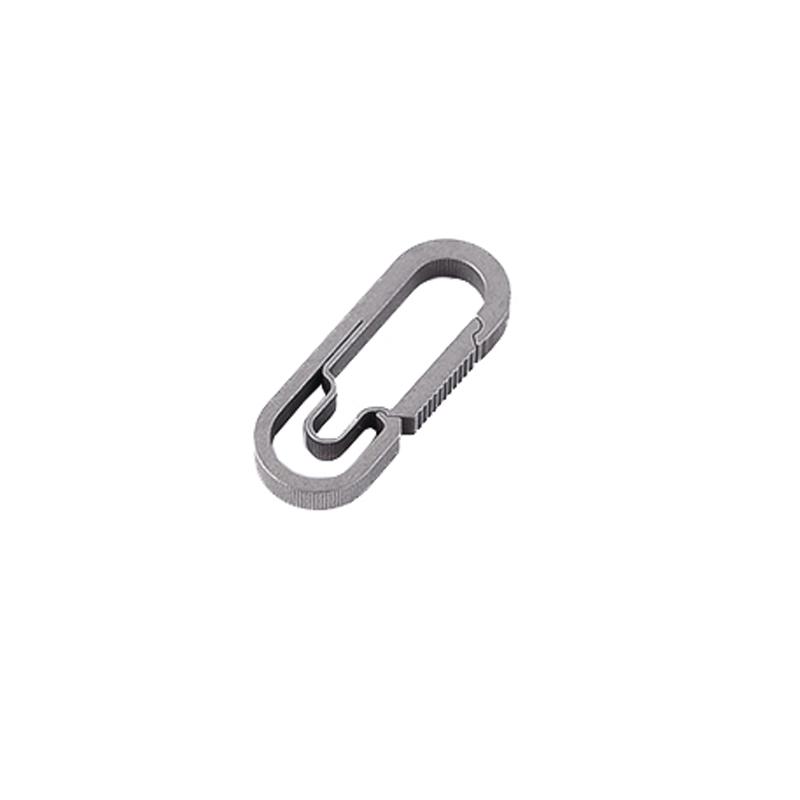 Titanium Alloy Keychain EDC Carabiner Metal Fast Buckle Key Holder Lightweight Keychain Equipment Maximum Weight 25KG