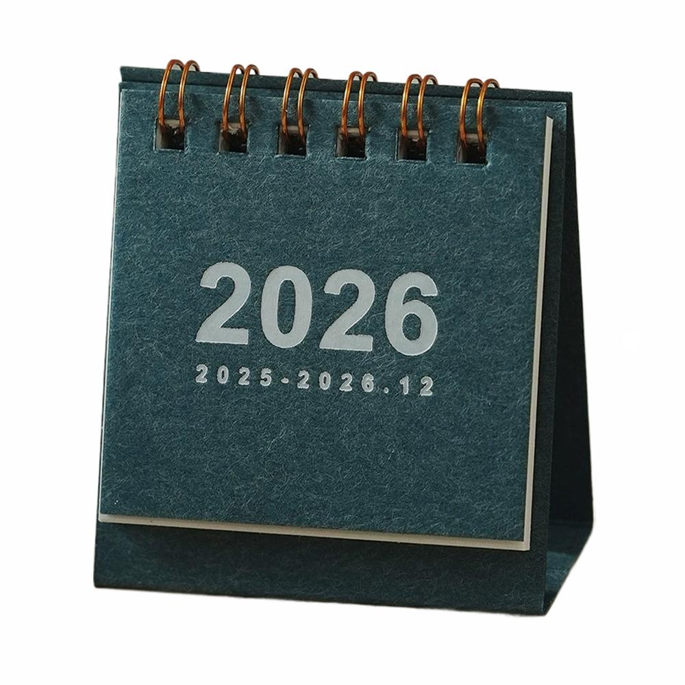 

3 шт. Английский 2026 Мини Простой Маленький Настольный Календарь Карманный Портативный Ежедневник Планировщик Настольный Декор Канцелярские товары для офиса
