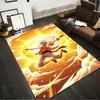 White-Haired Anime Hero In Sunlight Non-slip Rug Suitable for Living Room and Bedroom Sofas