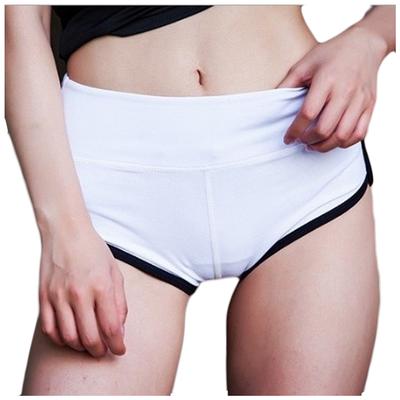 (SU)Women's Solid Color Elastic Band Sports Running Fitness Leisure Yoga Shorts