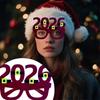 Novelties Funny Glasses,Christmas Glasses Frames Decorative Glasses Fluorescence Christmas Eyeglass Funny Christmas Glass