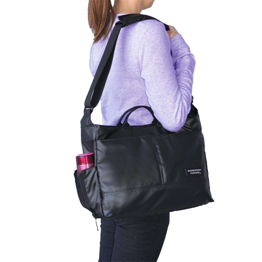 Manhattan Passage 3206MB Stylish A4 Shoulder Bag, Commuter, Plus 2, Unisex