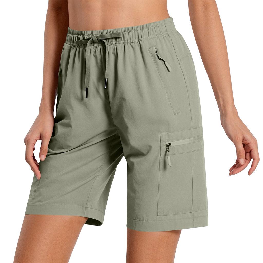 Shorts de randonnée décontractés pour femmes avec poches