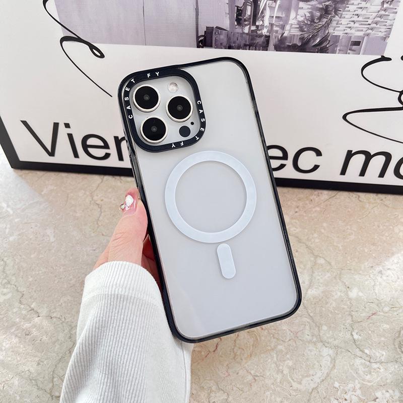 Premium Magnetic Case Compatible with iPhone 12/13/14/15 Pro/16 Pro Max - Trendy, Durable, Anti-fall Design