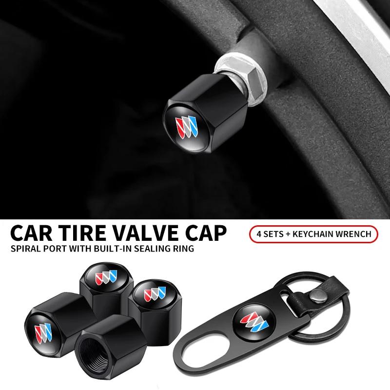 Car Keychain Keyring Tire Valve Cap Car Styling Accessories For Buick Allure Encore Enclave Lesabre Regal Excelle Envision ZT1