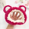 Autumn/Winter Plush Cartoon Heart Headband for Face Washing - Sweet Girly Hair Accessory