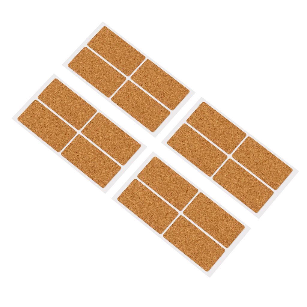 80 ks Korková Dřevěná Nálepka Štítek 30x60mm Voda Olej Vodotěsný Samolepicí Dřevěný Štítek pro Kuchyň Kancelář Školu