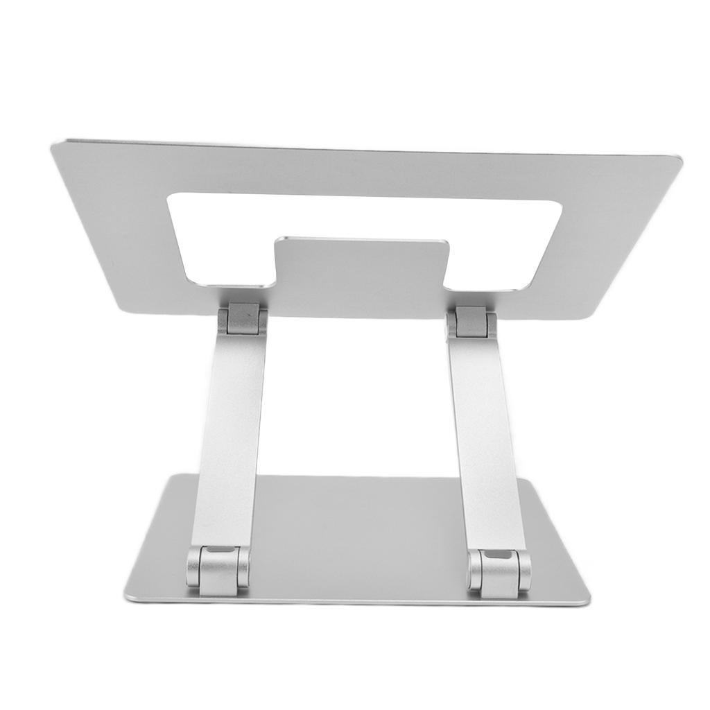 Laptop Stand Collapsible Portable Aluminium Alloy Notebook Support Computer Riser Stand Silver