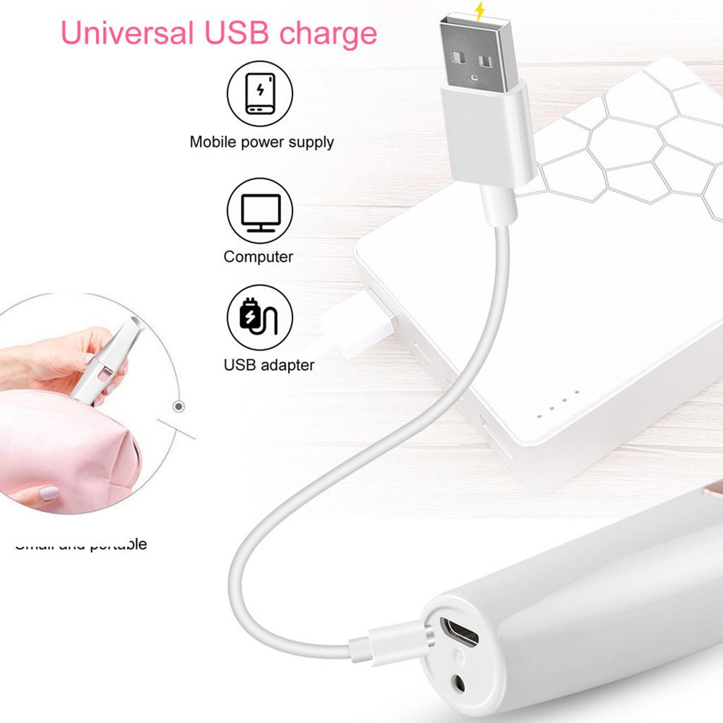 Portable USB Lipstick Shaver Electric Eyebrow Remover Facial Hair Trimmer Shaving Tool